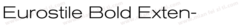 Eurostile Bold Exten字体转换